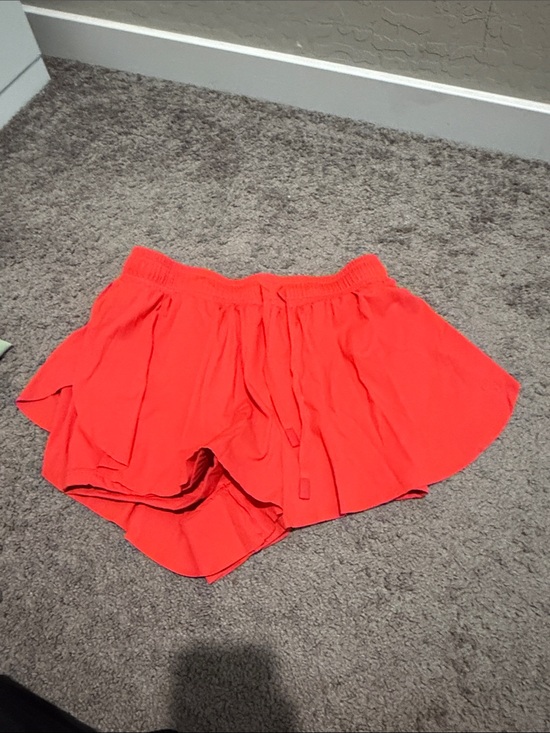 JoyLab Pants - JoyLab Coral red Flow Skort with Drawstring Waist